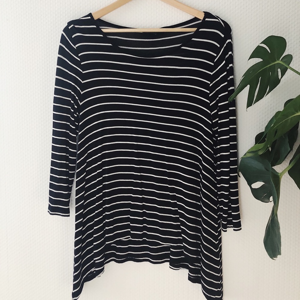 Striped tunic top